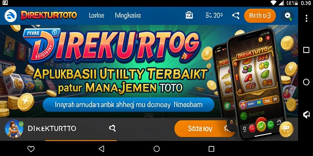 Tampilan antarmuka user-friendly DIREKTURTOTO yang memudahkan pengguna.