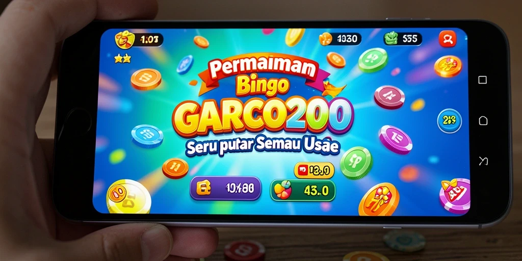Tampilan gameplay GARCO200 yang seru dengan berbagai pilihan Bingo.