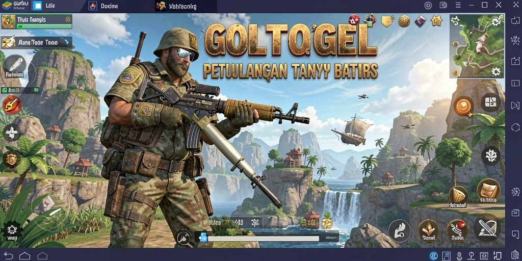 Tampilan gameplay GOLTOGEL yang menakjubkan dalam dunia terbuka.