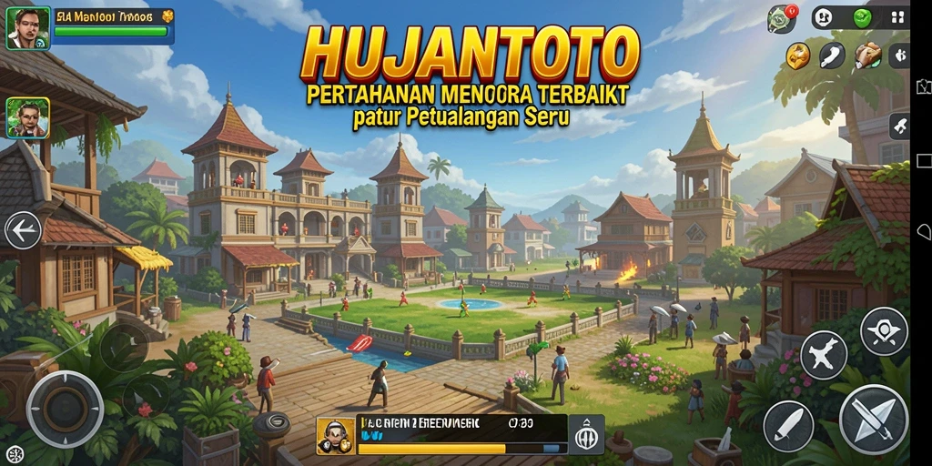 Gambaran gameplay seru di HUJANTOTO, menantang dan strategis.