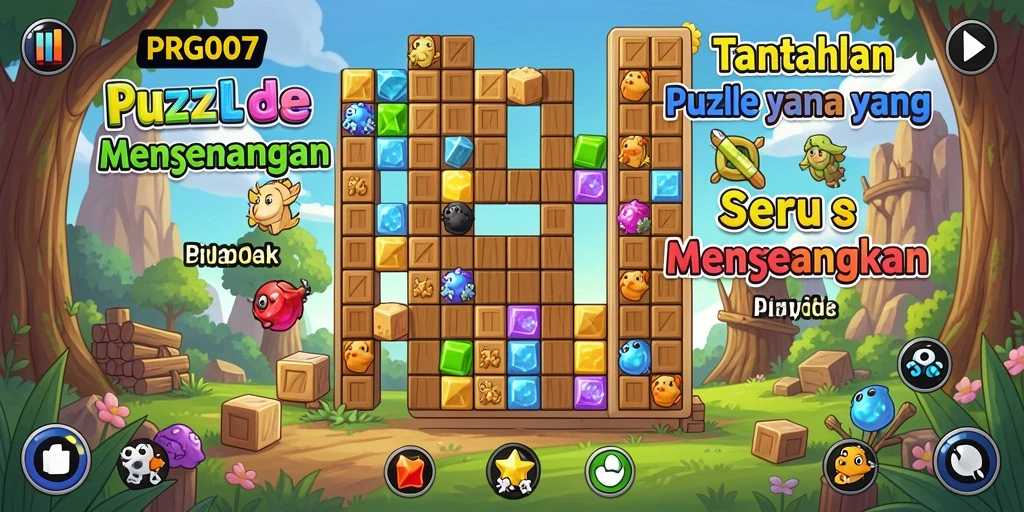 Tampilan gameplay PRG007 yang menarik dan penuh warna.