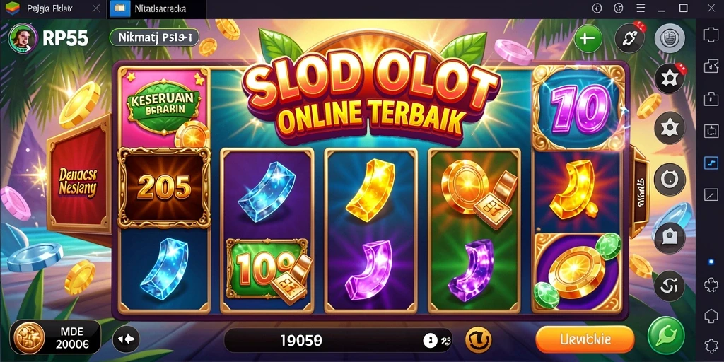 Tampilan gameplay RP55 yang menarik dan penuh warna.