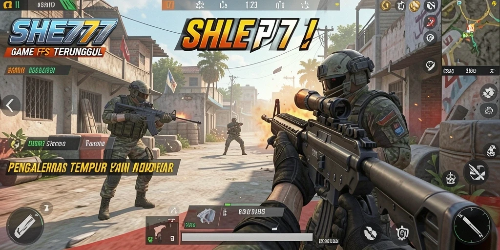 Gameplay intens dengan pertempuran FPS yang menarik.
