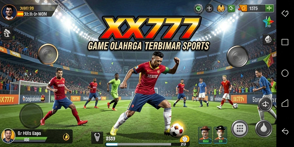 Tangkapan layar XXX777 menunjukkan aksi pertandingan olahraga yang seru dan dinamis.
